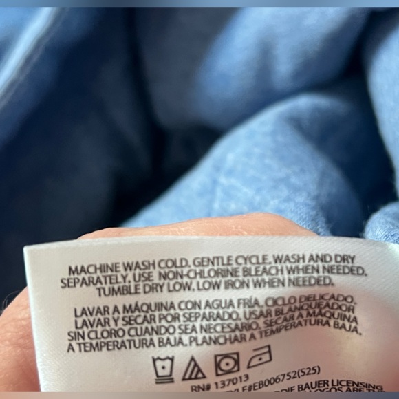 Eddie Bauer Women’s Blue Quilted Swearshirt - Picture 12 of 12